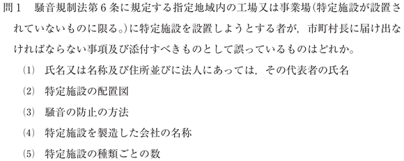 騒音・振動概論　過去問